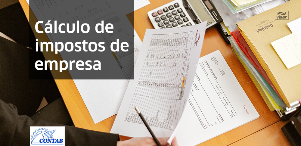 Cálculo de impostos de empresa